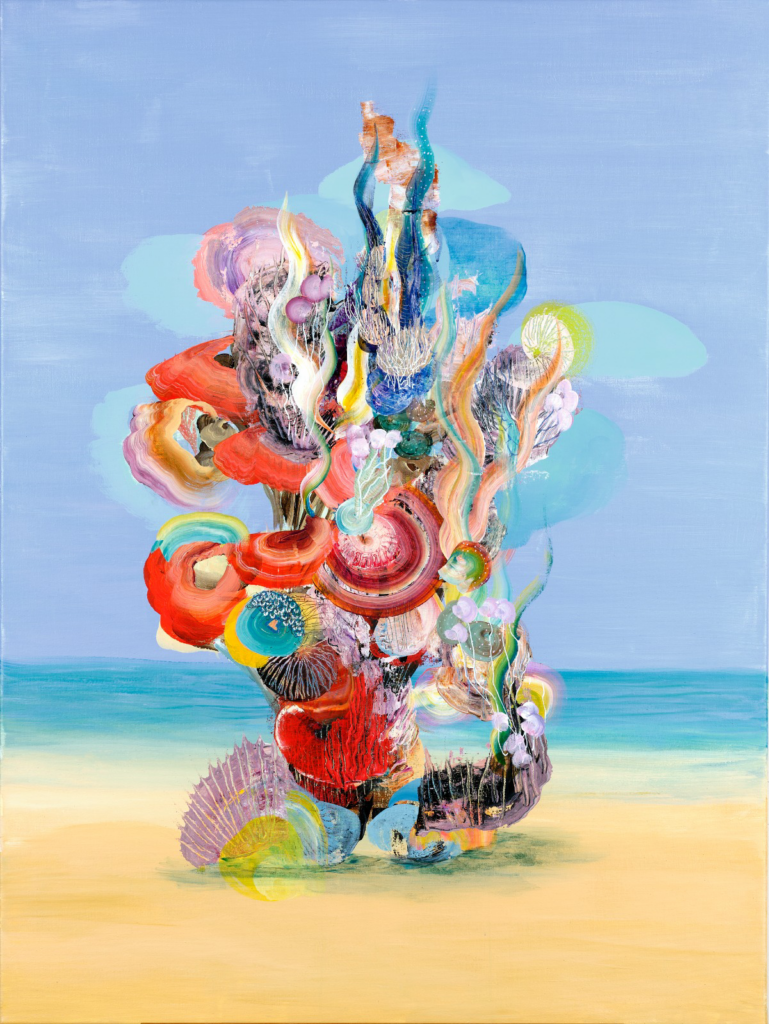 Louise van Roij - Zonder titel - acrylverf op doek - 90 x 120 cm