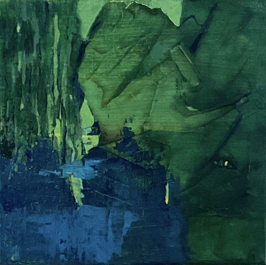 Jeannette Olree - 'I always find my way' - acryl op canvas - 20 x 20 cm