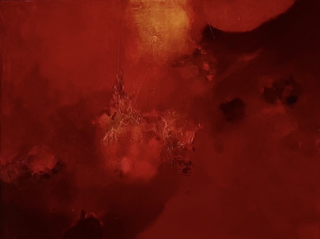 Jeannette Olree - 'Strength comes within' - acryl op canvas - 80 x 60 cm