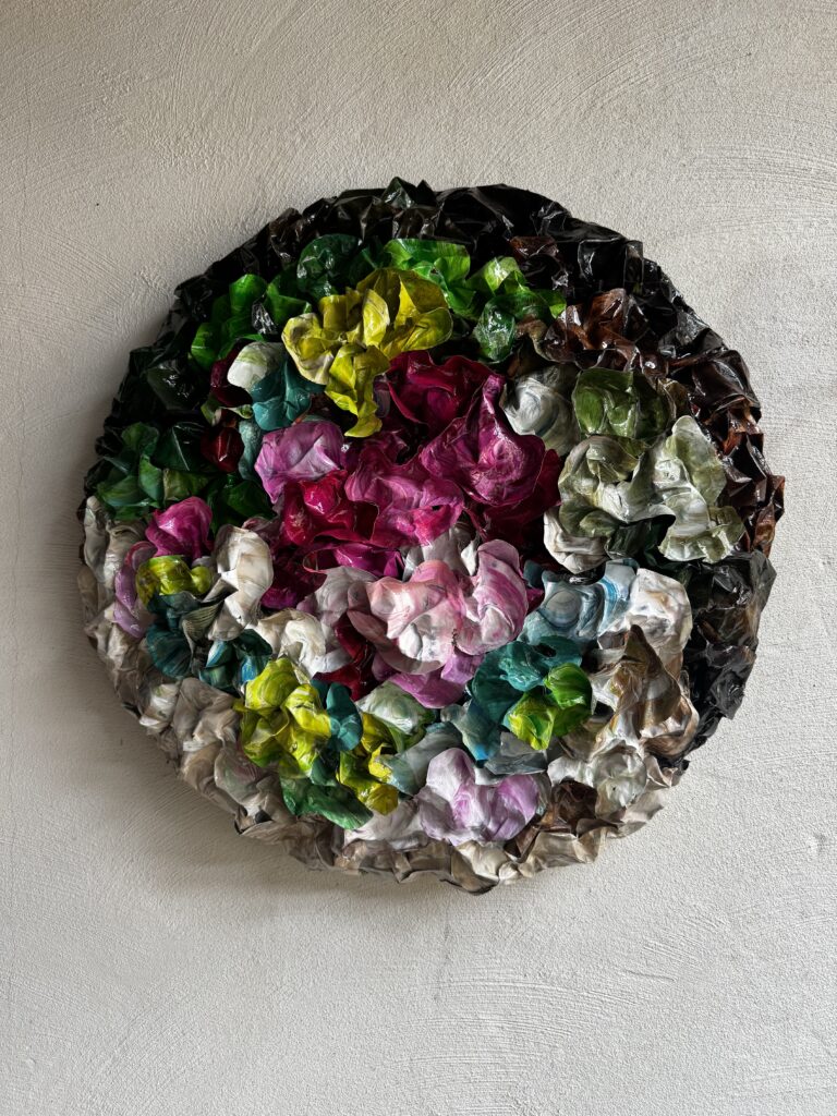 Trix van Hoof - Zonder titel - gemengde techniek - doorsnee 80 cm