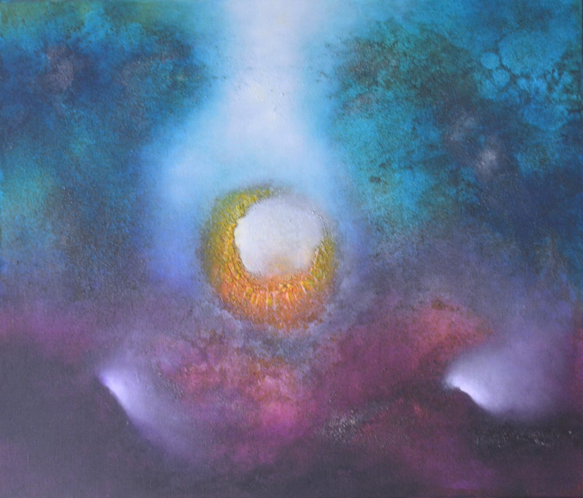 Cisca Dimmers-Crutzen - 'Kosmisch Licht' - olieverf - 70 x 60 cm
