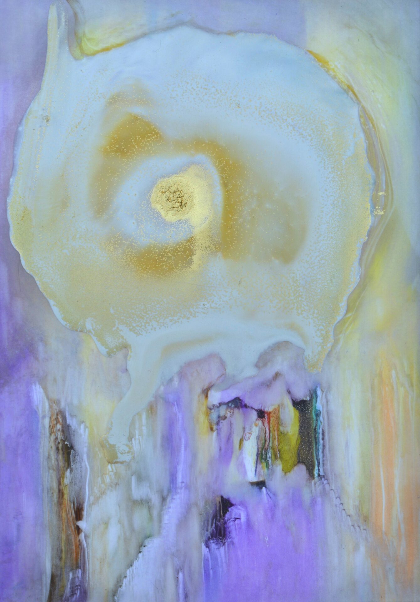 Cisca Dimmers-Crutzen - 'Universum' - encaustik - 15 x 20 cm