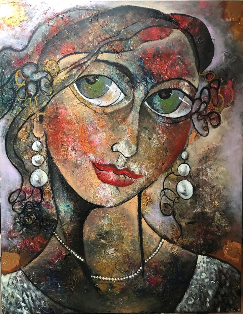 Henny Ketelaars - acryl op doek - 105 x 138 cm