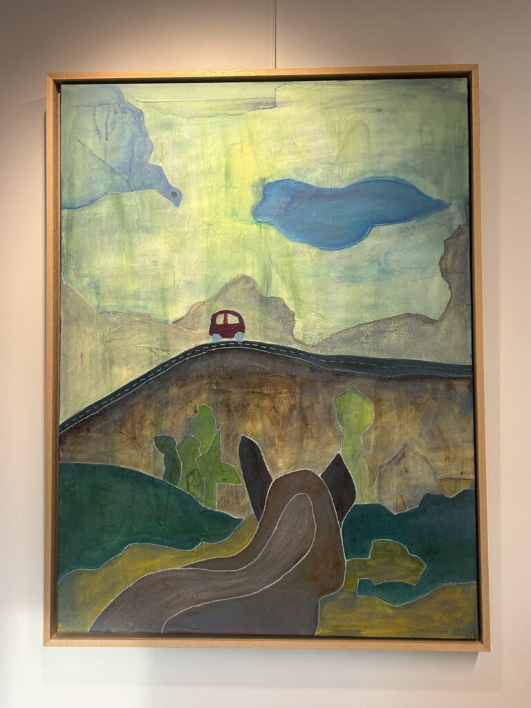 Rian Gerritsen - 'Patagonie 1' - acryl op canvas:rijstpapier - 60 x 80 cm