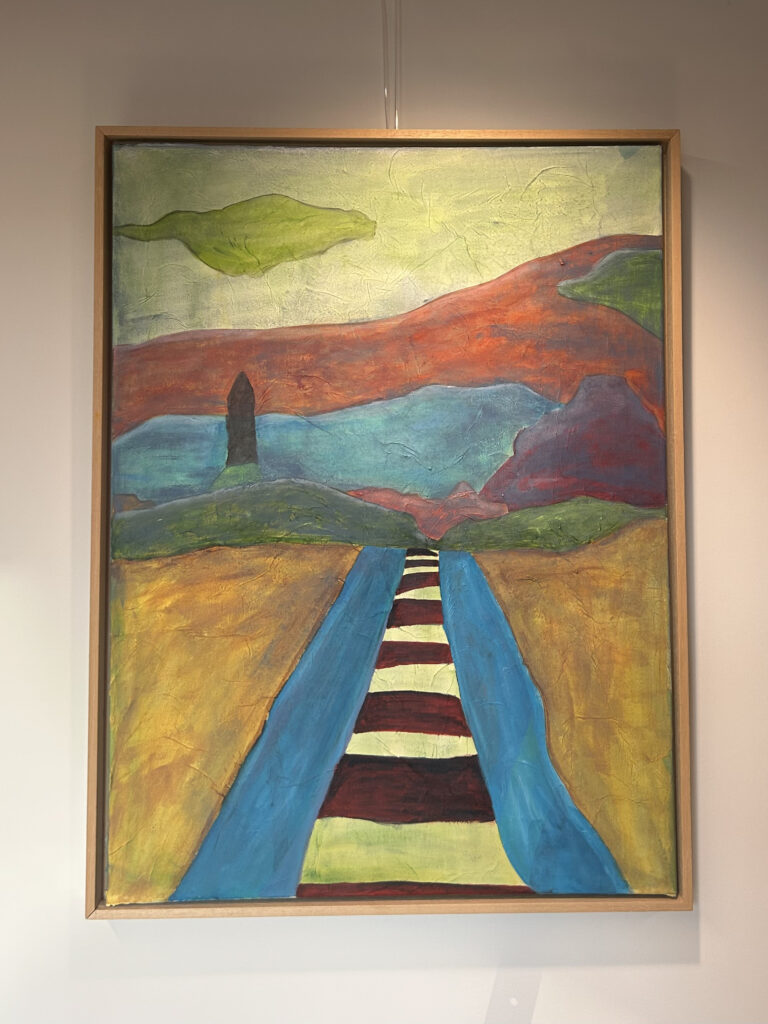 Rian Gerritsen - 'Patagonie 2' - acryl op canvast:rijstpapier - 60 x 80 cm