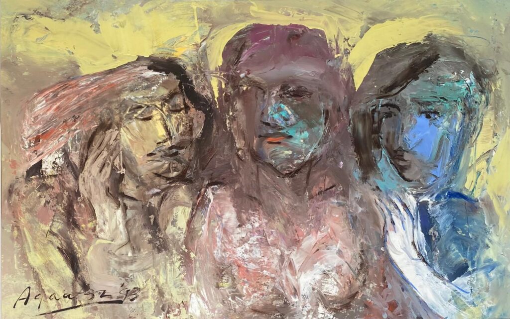 Walter Agaatsz - 'Dang' - olieverf op linnen - 80 x 60 cm